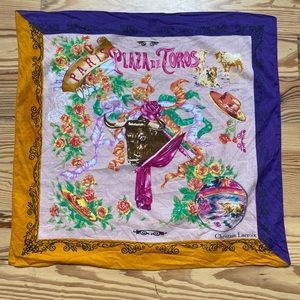 Vintage Christian Lacroix Plaza De Toros scarf